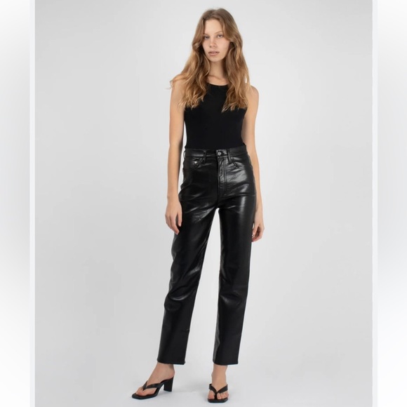 AGOLDE 90S‎ RECYCLED LEATHER PANTS M2